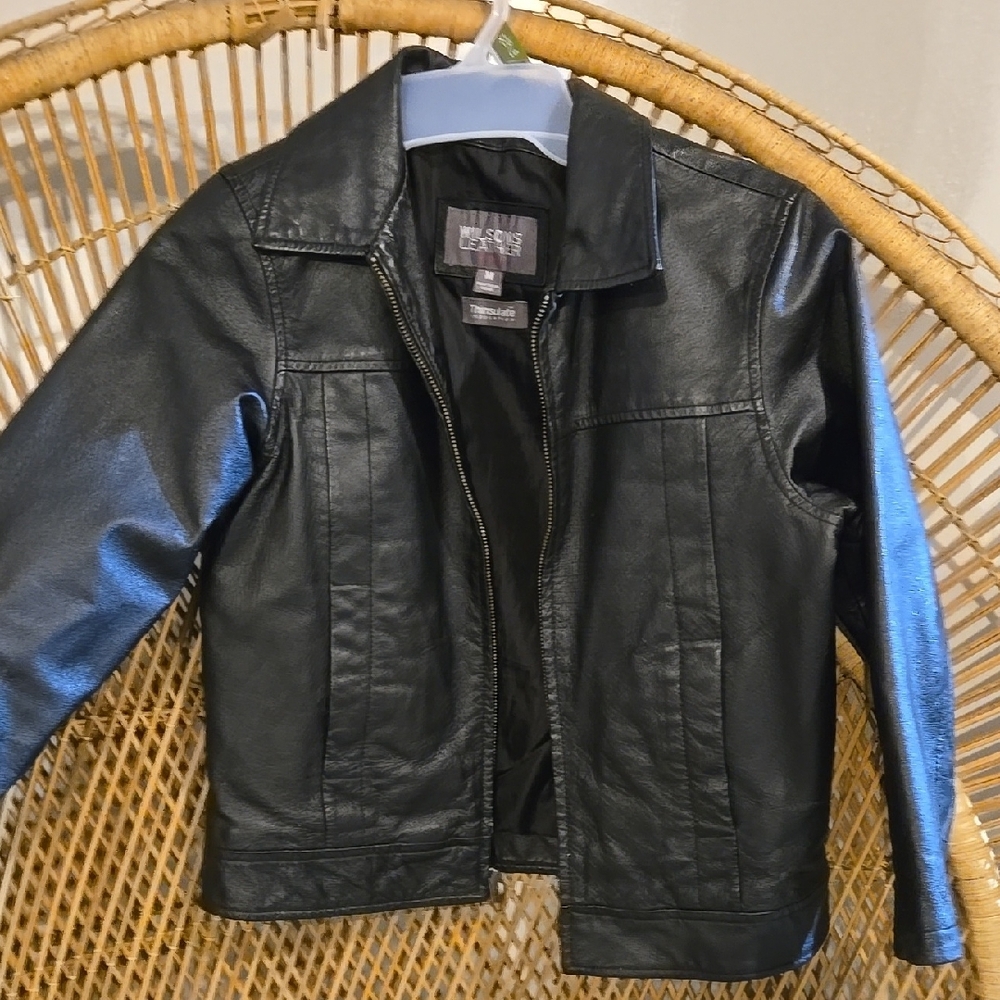 Black Faux Leather Jacket